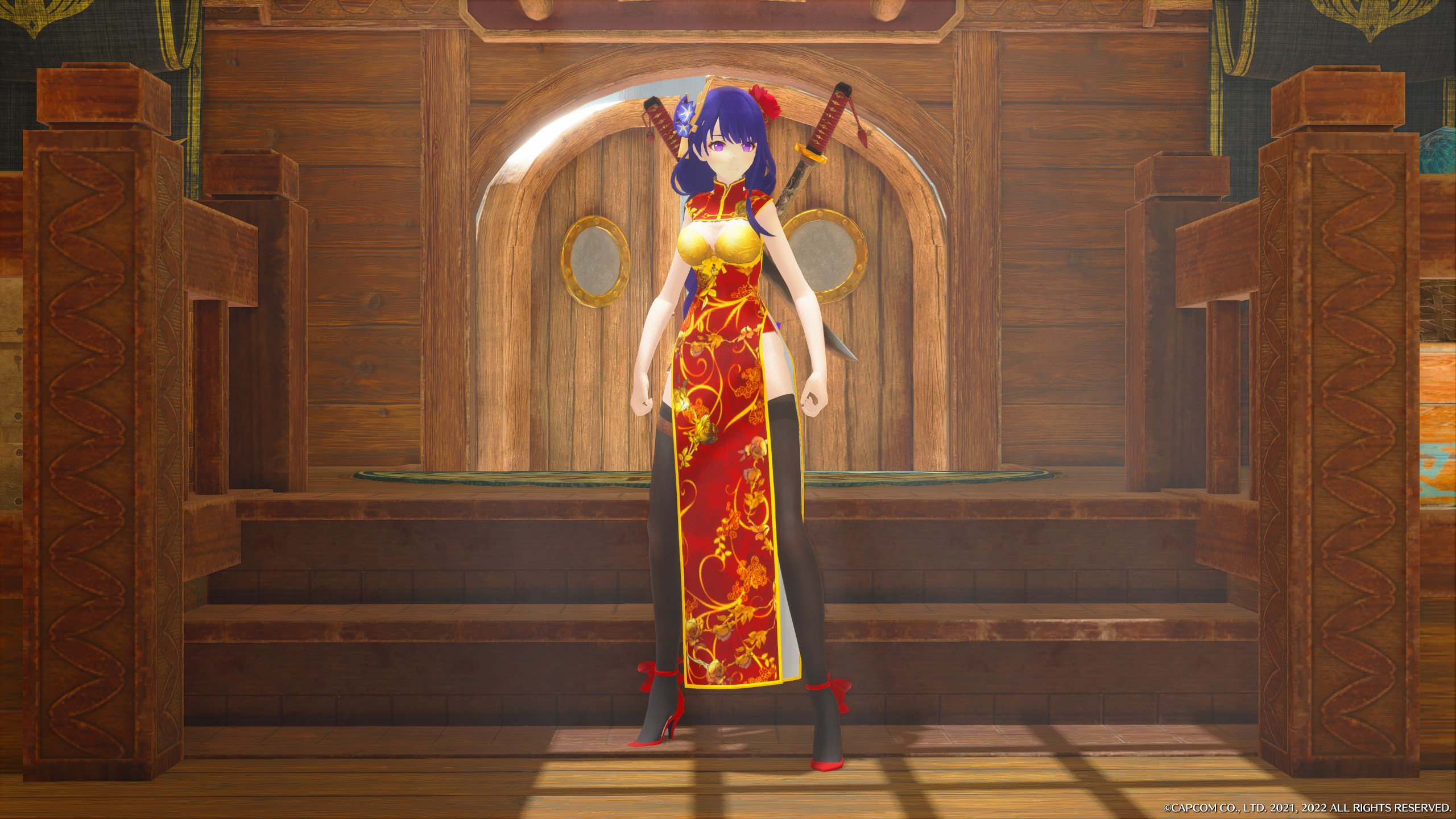 【曙光MOD】原神-新春旗袍(红)雷电将军人物MOD(PC版) - Monster Hunter Rise Mods - CaiMoGu ...