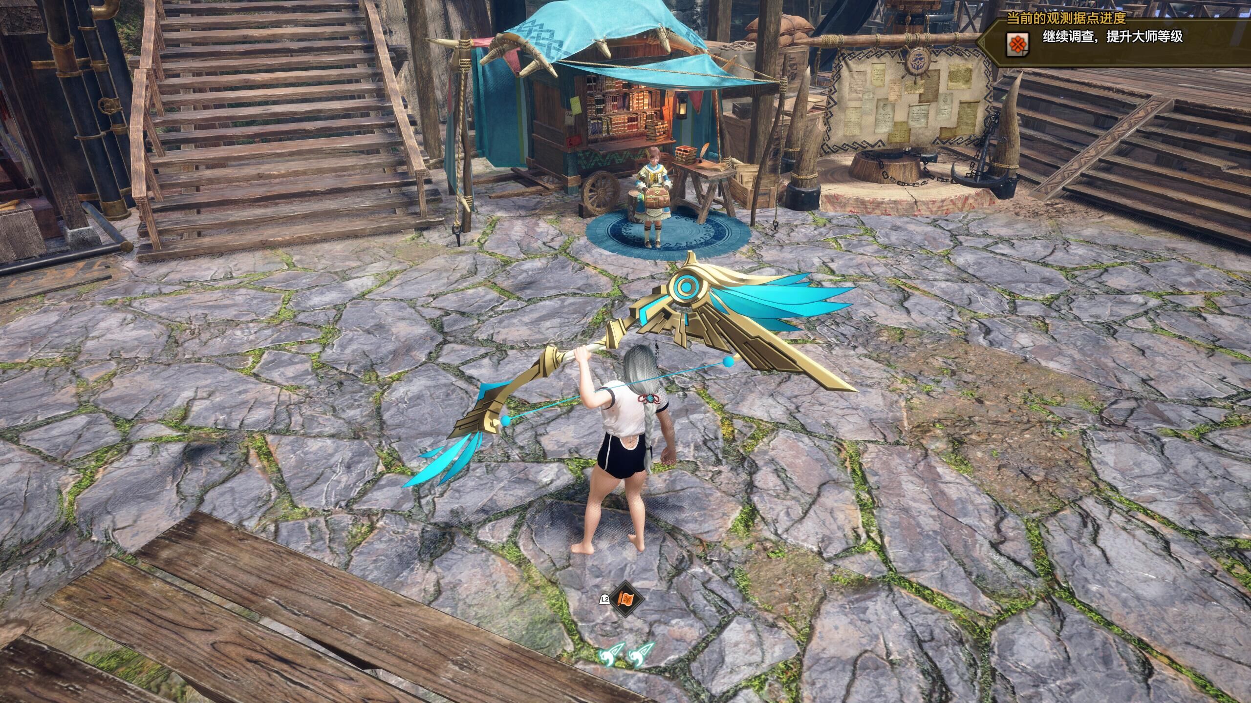 Genshin Impact Sky Wing Bow and Arrow Monster Hunter：Rise Mod