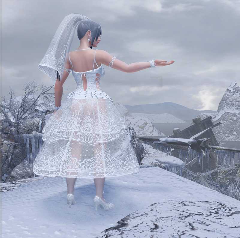 怪物猎人崛起mod - mhrsb怪物猎人曙光mod002:【女装外观】婚纱v1