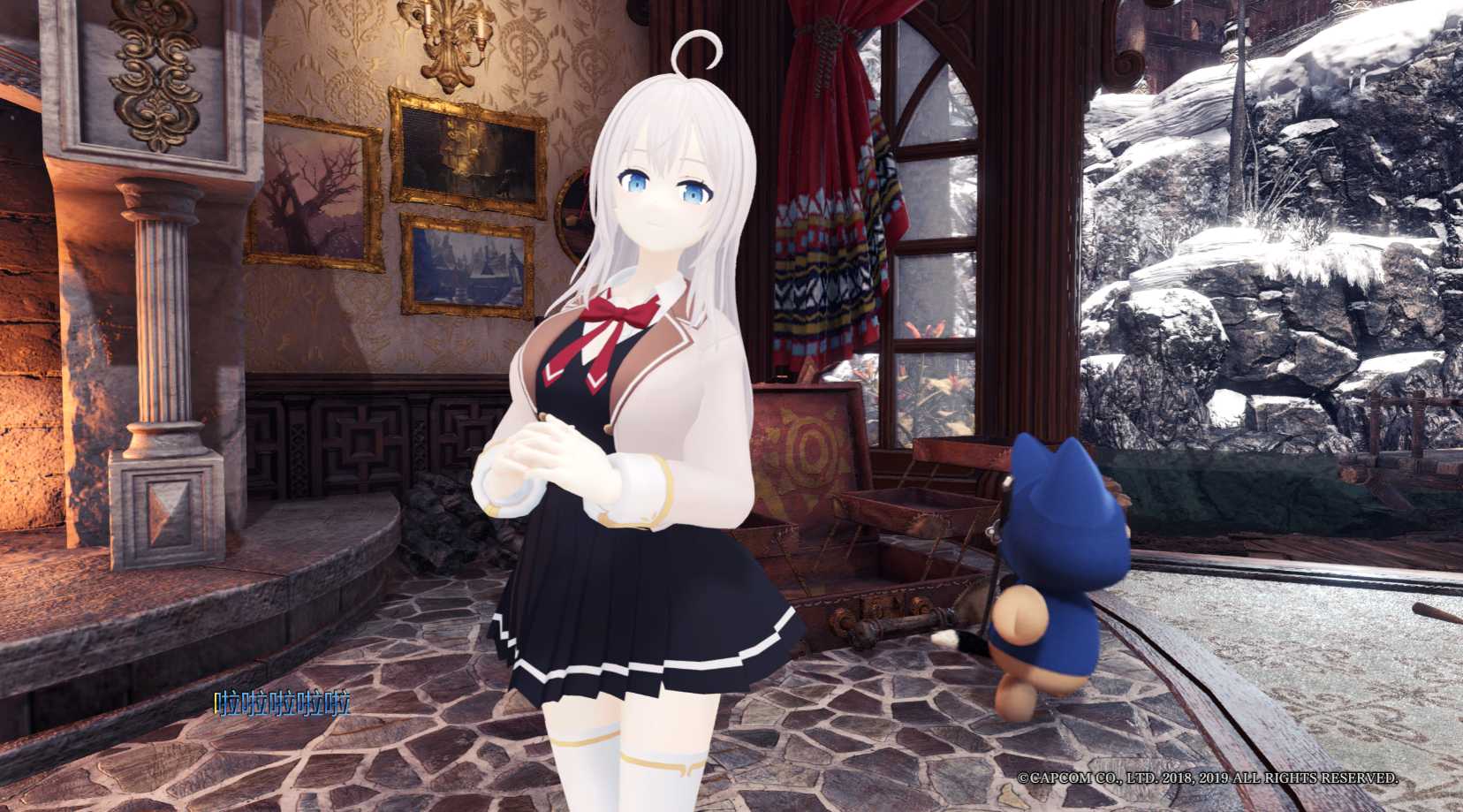 【外观mod】不时用白鸡问号掩盖虾头的领座艾莉同学 - 怪物猎人世界MOD - 踩蘑菇社区