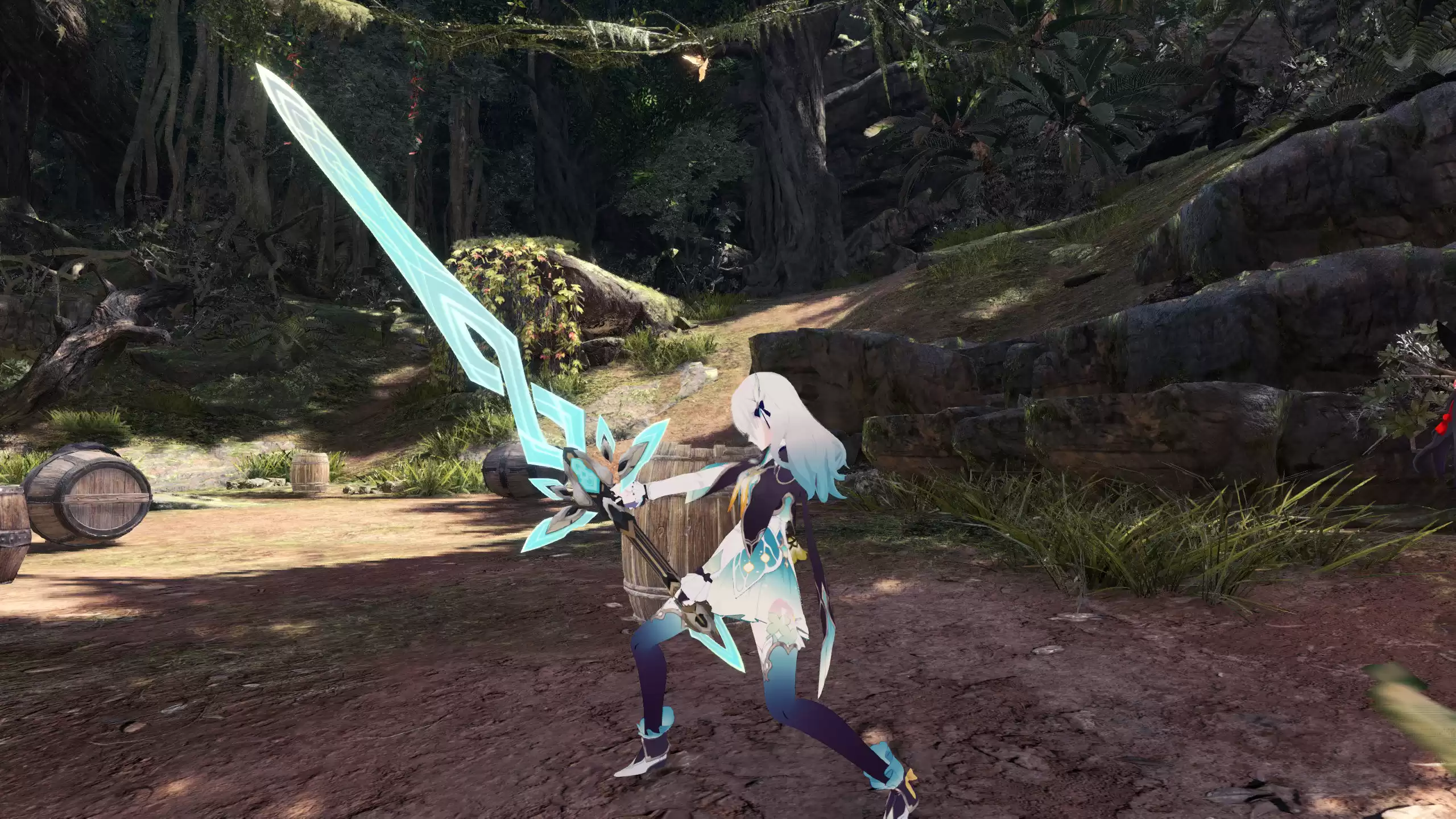 【MHW/流萤mod】流萤全套mod 人物+语音+片手,双刀,大剑,太刀,猎虫 - 怪物猎人世界MOD - 踩蘑菇社区