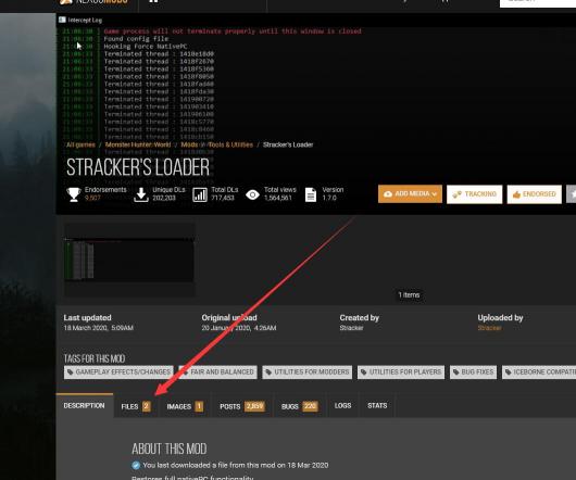 关于mod使用以及怪猎出现的问题以及解决方法汇总 - 怪物猎人世界MOD - 踩蘑菇社区