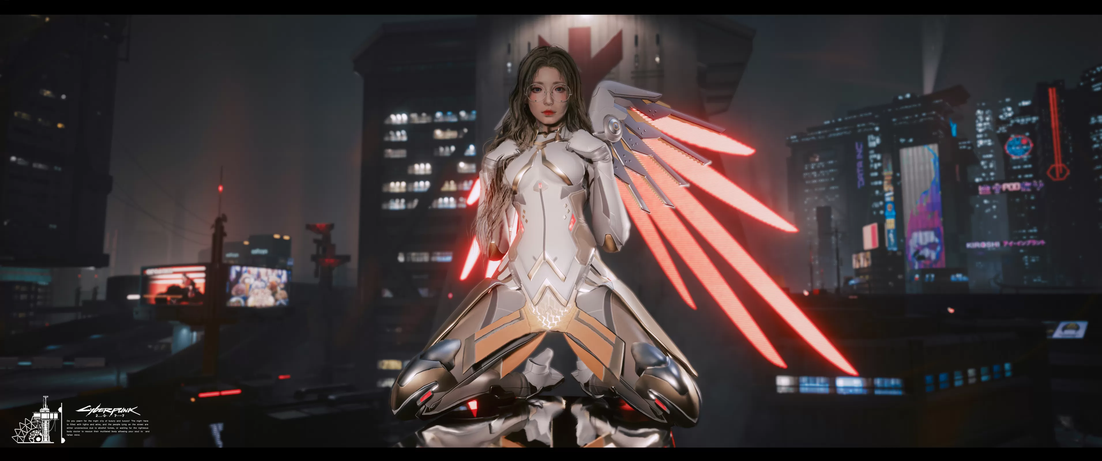《赛博朋克2077》守望先锋2 天使服装 自制服装MOD 免费分享 - 赛博朋克2077mod圈 - 踩蘑菇社区